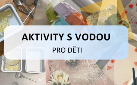 aktivity s vodou pro děti, citron, barevné tvořítka, poklady v ledu, LEGO