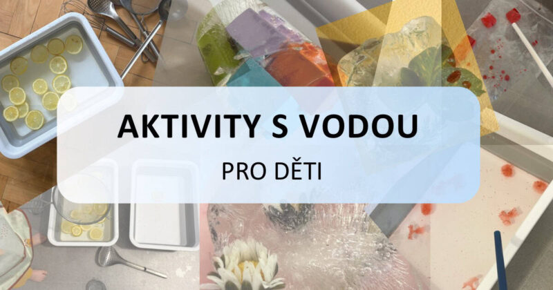 aktivity s vodou pro děti, citron, barevné tvořítka, poklady v ledu, LEGO