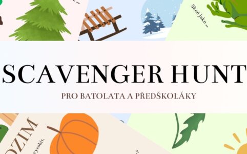 Roční období, PDF zdarma, ke stažení, scavenger hunt, jaro, léto, podzim, zima, hledačka pro děti, jak zabavit děti venku